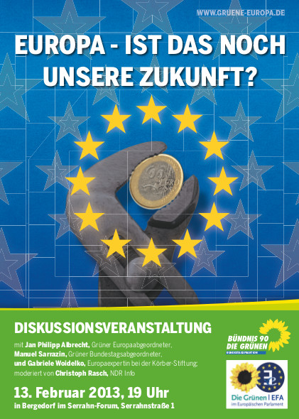 Poster der EU-Veranstaltung am 13. Februar. Poster der EU-Veranstaltung am 13. Februar.